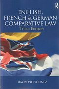 Cover of English, French &#38; German Comparative Law