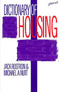 Cover of Dictionary of Housing