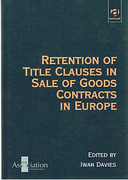 Cover of Retention of Title Clauses in Sale Goods Contracts in Europe (eBook)
