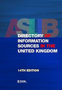 Cover of ASLIB Directory of Information Sources in the UK