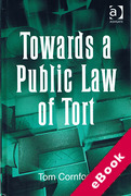 Cover of Towards a Public Law of Tort (eBook)