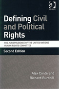 Cover of Defining Civil and Political Rights: The Jurisprudence of the United Nations Human Rights Committee