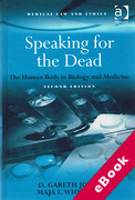 Cover of Speaking for the Dead: The Human Body in Biology and Medicine (eBook)