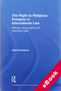 Cover of Right to Religious Freedom in International Law: Between group rights and individual rights (eBook)