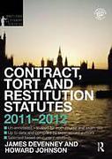 Cover of Routledge Student Statutes: Contract, Tort and Restitution Statutes 2011-2012