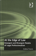 Cover of At the Edge of Law: Emergent and Divergent Models of Legal Professionalism