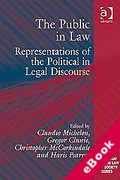 Cover of The Public in Law: Representations of the Political in Legal Discourse (eBook)