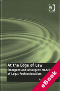 Cover of At the Edge of Law: Emergent and Divergent Models of Legal Professionalism (eBook)