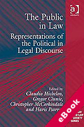 Cover of The Public in Law: Representations of the Political in Legal Discourse (eBook)
