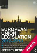 Cover of Routledge Student Statutes: European Union Legislation 2011-2012 (eBook)