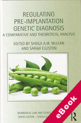 Cover of Regulating Pre-implantation Genetic Diagnosis: A Comparative and Theoretical Analysis (eBook)
