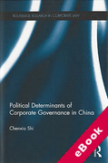 Cover of The Political Determinants of Corporate Governance in China (eBook)