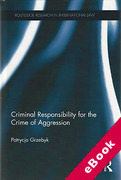 Cover of Criminal Responsibility for the Crime of Aggression (eBook)