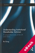 Cover of Understanding Institutional Shareholder Activism: A Comparative Study of the UK and China (eBook)