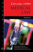Cover of Course Notes: Medical Law