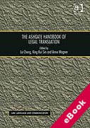 Cover of The Ashgate Handbook of Legal Translation (eBook)