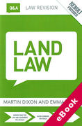 Cover of Routledge Law Revision Q&A: Land Law (eBook)