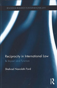 Cover of Reciprocity in International Law: Its Impact and Function