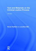 Cover of Text and Materials on the Criminal Justice Process