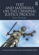Cover of Text and Materials on the Criminal Justice Process