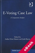 Cover of E-Voting Case Law: A Comparative Analysis (eBook)