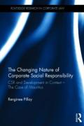 Cover of The Changing Nature of Corporate Social Responsibility: CSR and Development - The Case of Mauritius
