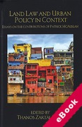 Cover of Land Law and Urban Policy in Context: Essays on the Contributions of Patrick McAuslan (eBook)