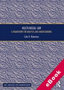 Cover of Multilingual Law: A Framework for Analysis and Understanding (eBook)