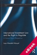 Cover of International Investment Law and the Right to Regulate (eBook)