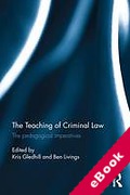 Cover of The Teaching of Criminal Law: The Pedagogical Imperatives (eBook)