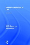 Cover of Research Methods in Law (eBook)