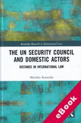 Cover of The UN Security Council and Domestic Actors: Distance in international law (eBook)