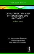 Cover of Demilitarization and International Law in Context: The Aland Islands