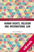 Cover of Human Rights, Religion and International Law (eBook)