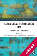 Cover of Ecological Restoration Law: Concepts and Case Studies (eBook)