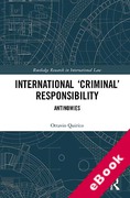 Cover of International `Criminal' Responsibility: Antinomies (eBook)