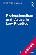 Cover of Professionalism and Values in Law Practice (eBook)