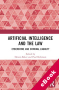 Cover of Artificial Intelligence and the Law: Cybercrime and Criminal Liability (eBook)