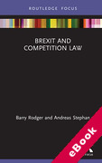 Cover of Brexit and Competition Law (eBook)