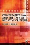 Cover of Comparative Law and the Task of Negative Critique