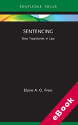 Cover of Sentencing: New Trajectories in Law (eBook)