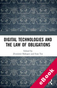 Cover of Digital Technologies and the Law of Obligations (eBook)