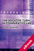 Cover of The Negative Turn in Comparative Law (eBook)