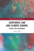 Cover of Corporate Law and Climate Change: Theory, Risk, Governance