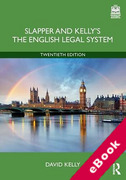 Cover of Slapper &#38; Kelly's The English Legal System (eBook)