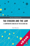 Cover of Tax Evasion and the Law: A Comparative Analysis of the UK and USA (eBook)