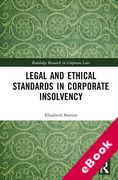 Cover of Legal and Ethical Standards in Corporate Insolvency (eBook)