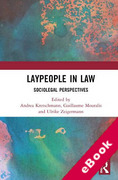 Cover of Laypeople in Law: Sociolegal Perspectives (eBook)