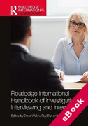 Cover of Routledge International Handbook of Investigative Interviewing and Interrogation (eBook)