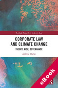 Cover of Corporate Law and Climate Change: Theory, Risk, Governance (eBook)